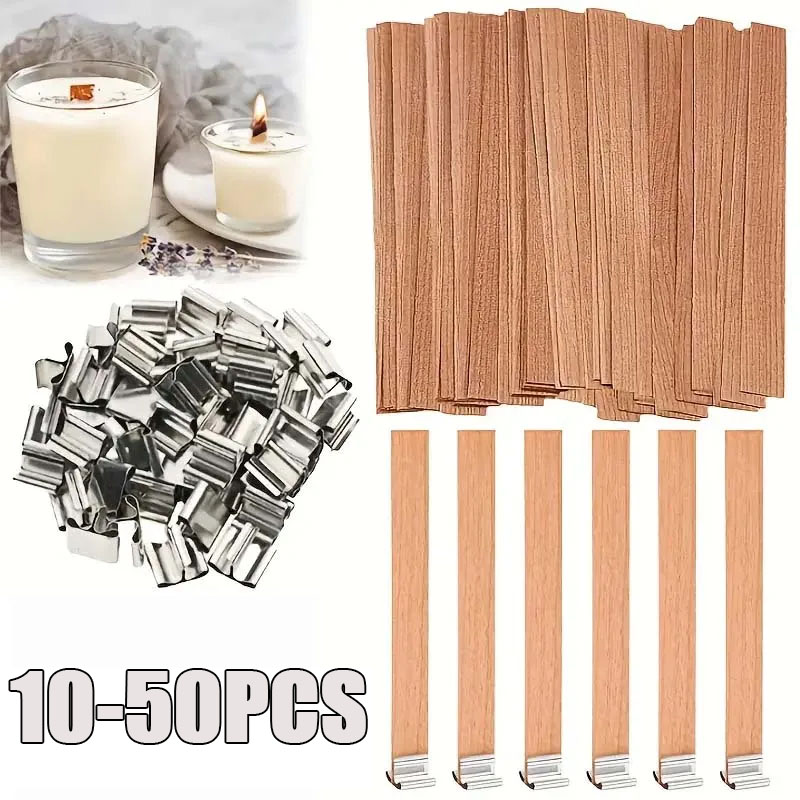 Wood Wick Crackle - Wooden Candle Wicks with Sustainers DIY