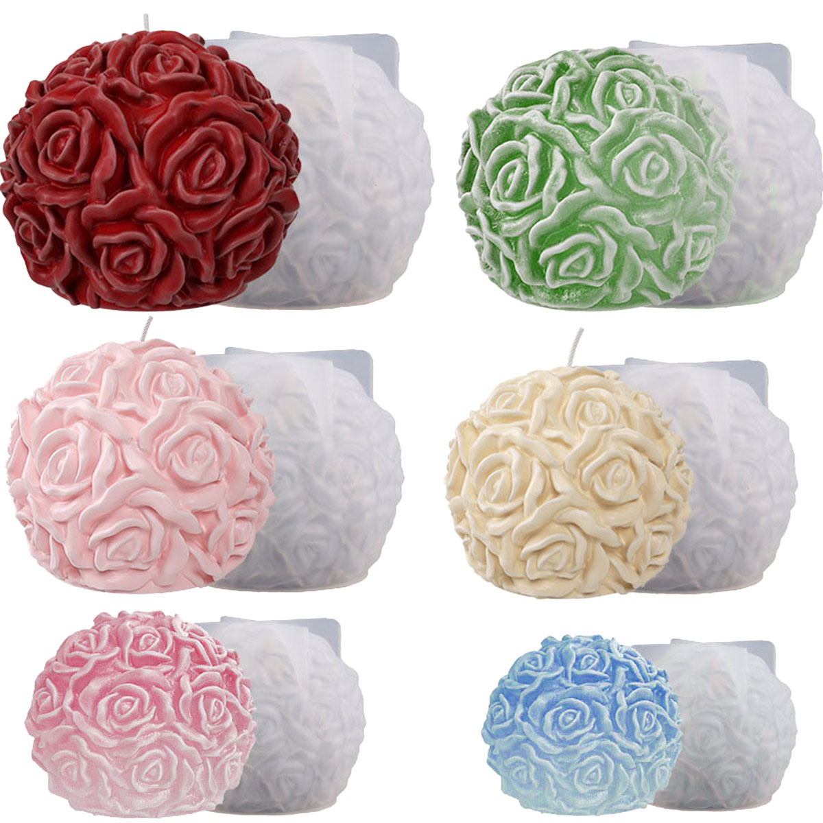 Candle Making Party - Multi Size Flower Series Candle Mould