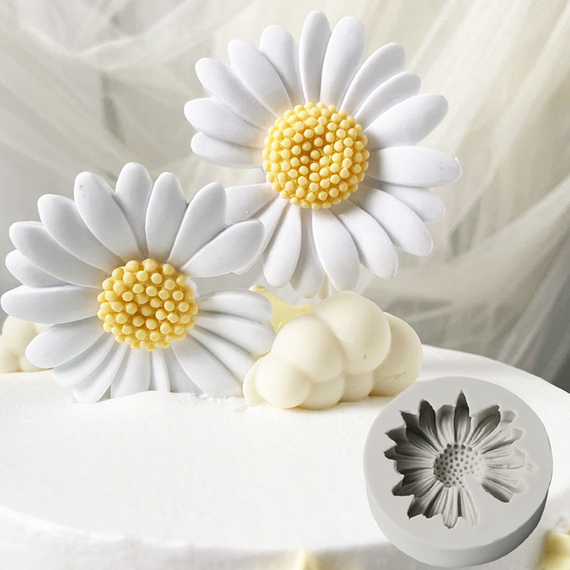 Candle Making Ideas - 3D Daisy Flower Mold Sun Silicone