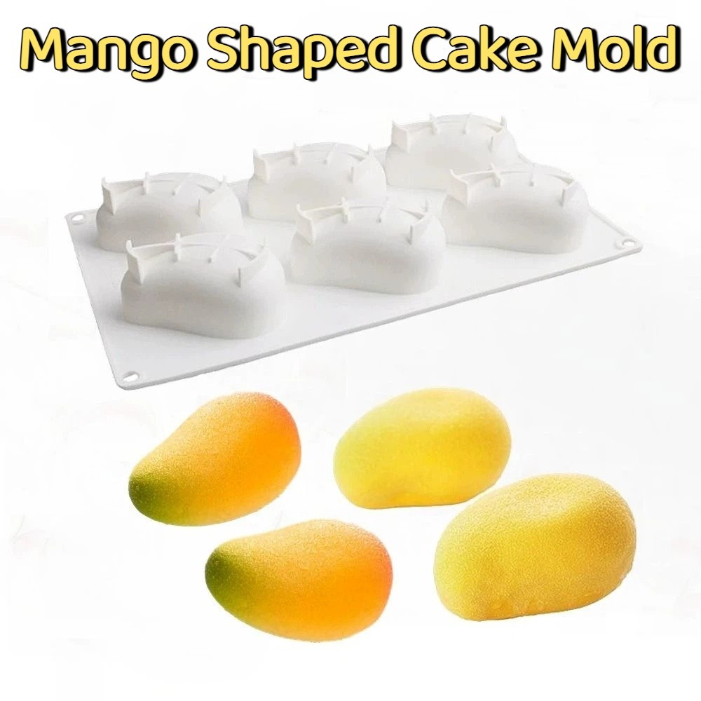 Candle Making Classes - 6 Cavity Mango Shaped Cake Mold
