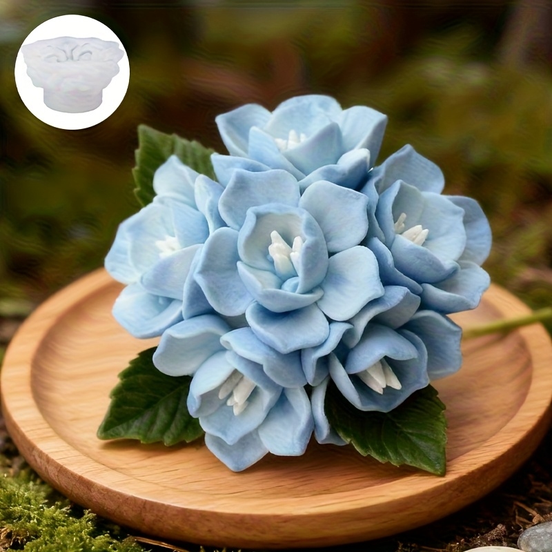 Candle Making Classes - 1 Hydrangea Candle Silicone Mold，Suitable for