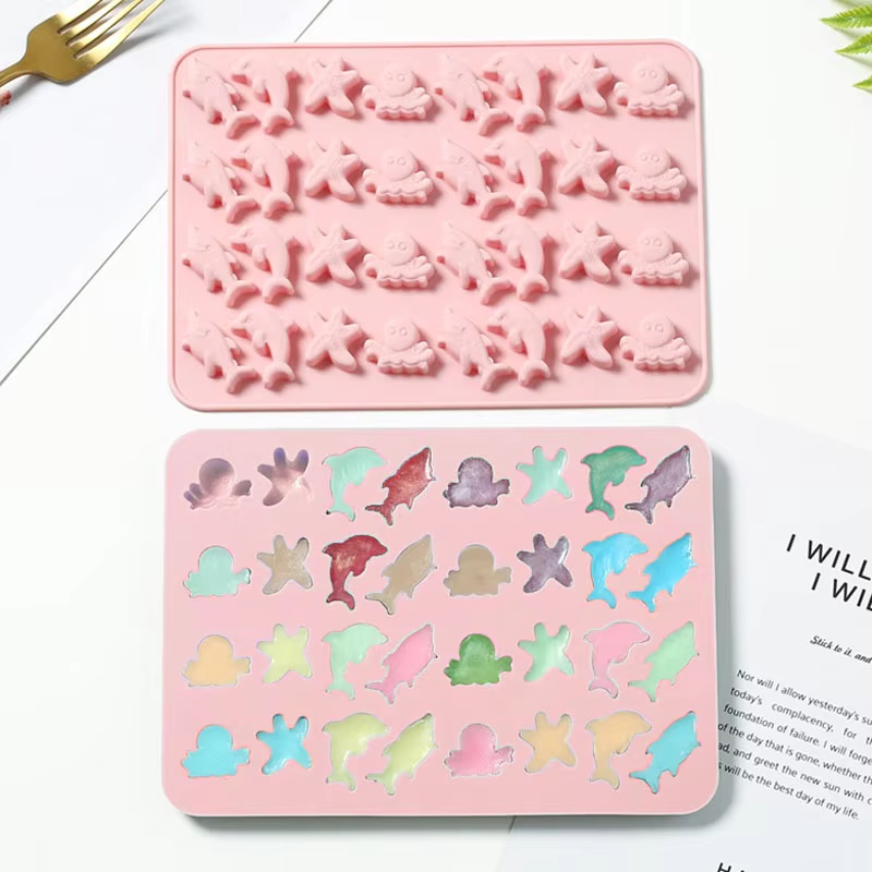 Candle Making Classes - Seabed Creature Chocolate Silicone Mold Dolphin