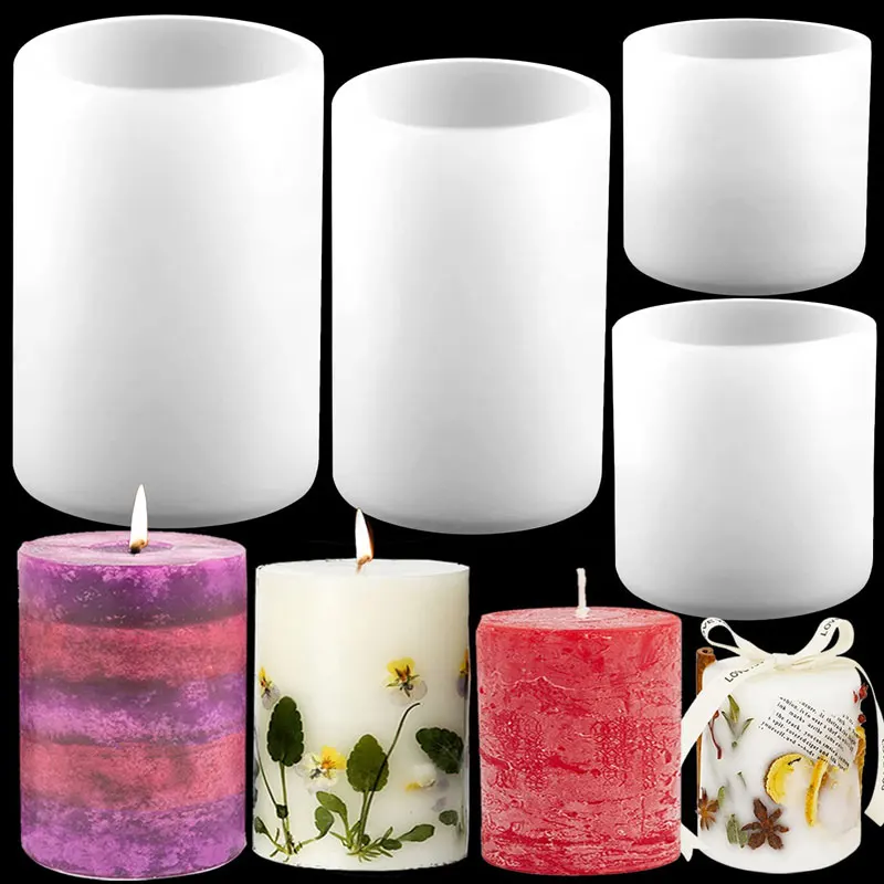 Candle Making Classes - Cylinder Silicone Candle Molds Resin Mould