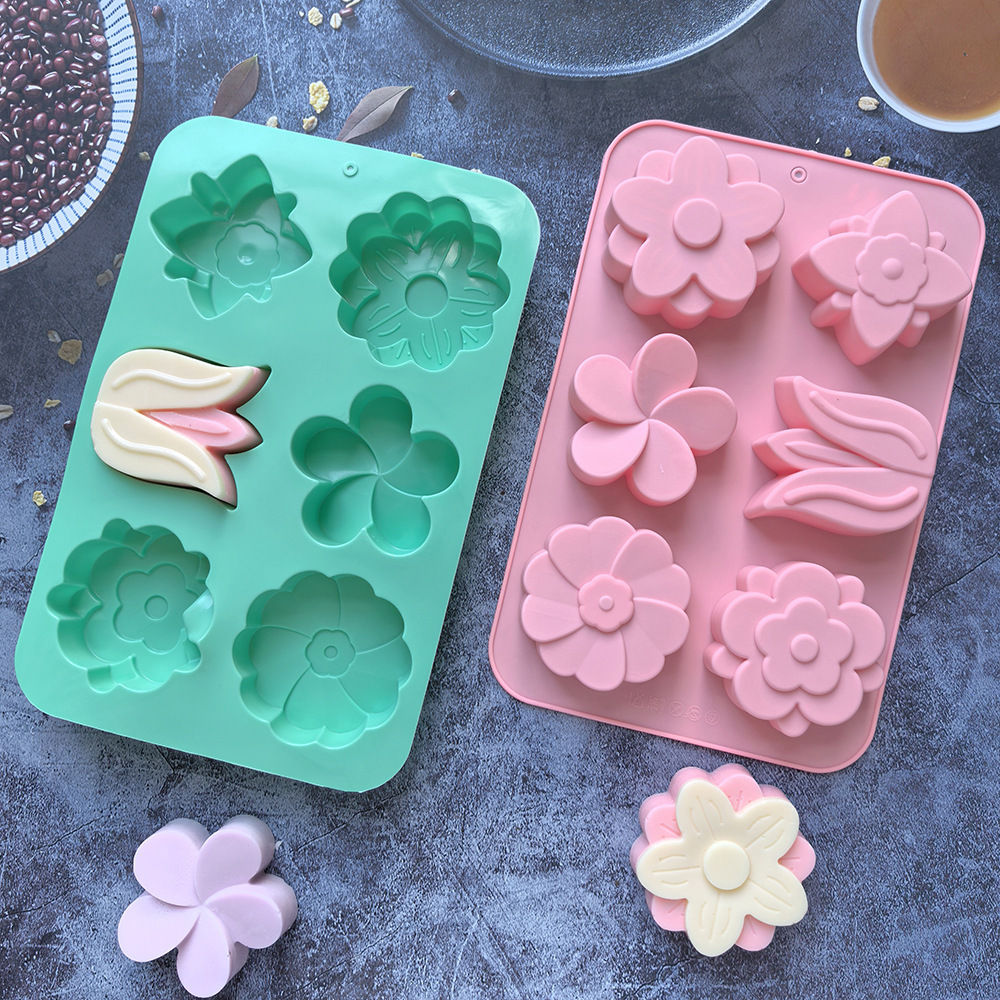 Candle Making Classes - kinds Flower Silicone Molds Different Flower-shaped
