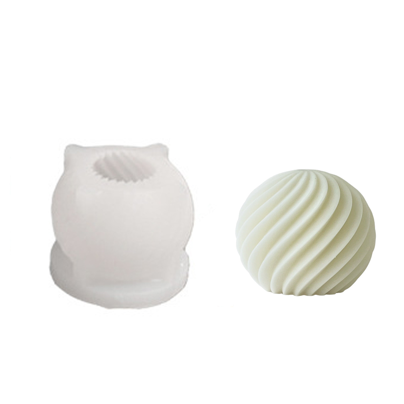 Spiral stripe Ball Silicone Ca - Candle Making Party ulasan dan harga