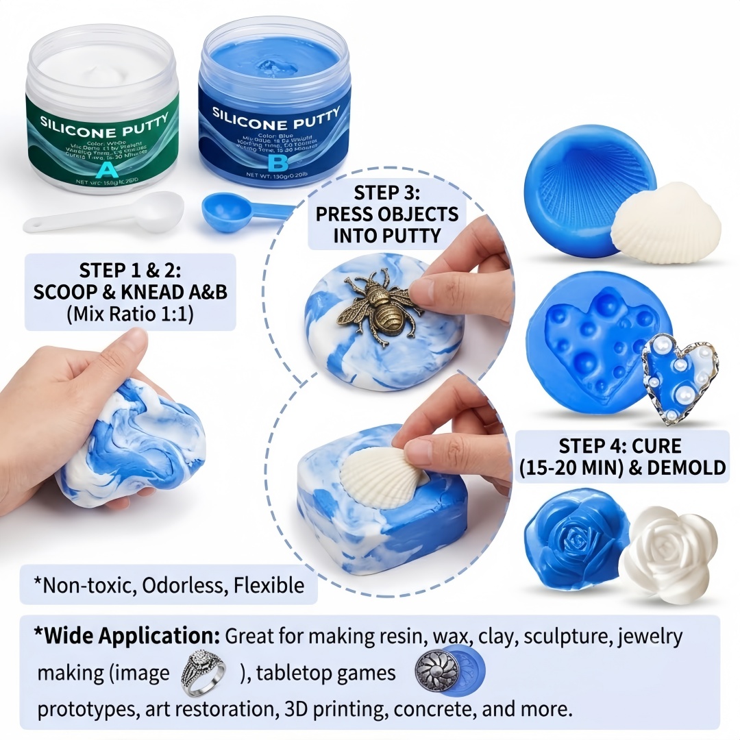 Silicone Putty Mold Making Sup - Candle Making Classes ulasan dan harga