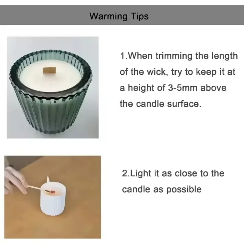 Wooden Candle Wicks with Susta - Wood Wick Crackle ulasan dan harga