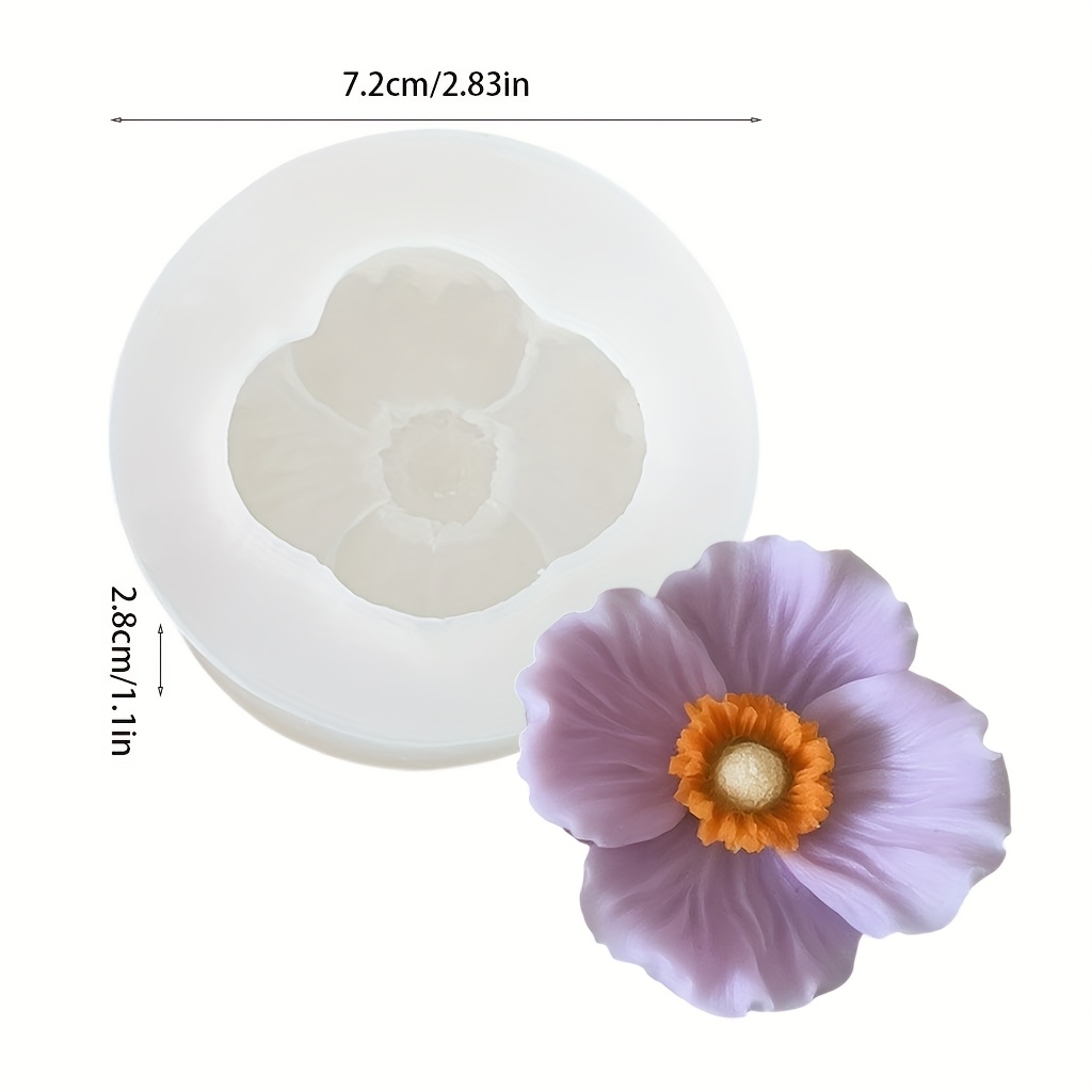 Flower Silicone Candle Mold, C - Candle Making Party ulasan dan harga