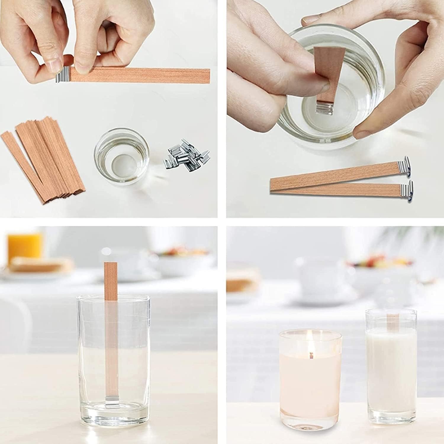 1-5Bags Crackling Wooden Candl - Wood Wick Crackle ulasan dan harga