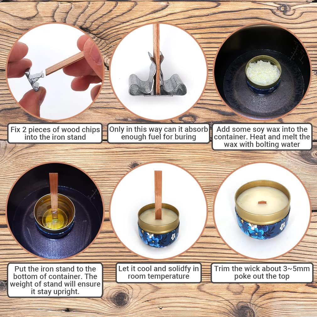 1-5Bags Crackling Wooden Candl - Wood Wick Crackle ulasan dan harga