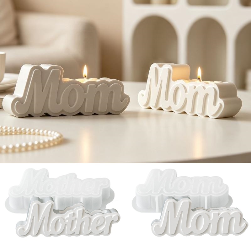 Letter Shape Vase Plaster Sili - Candle Making Diy ulasan dan harga
