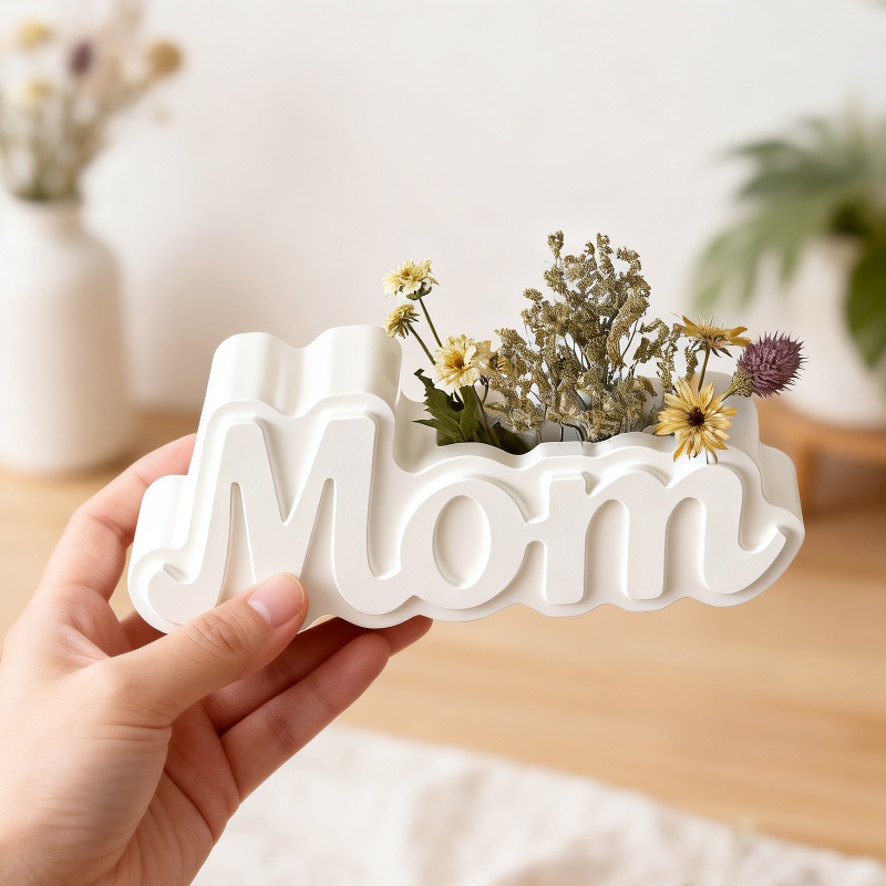 Letter Shape Vase Plaster Sili - Candle Making Diy ulasan dan harga