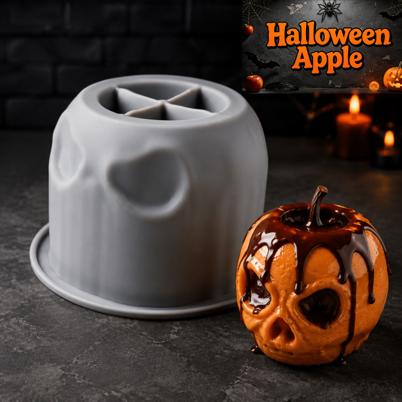 Halloween skull apple silicone - Candle Making Classes ulasan dan harga
