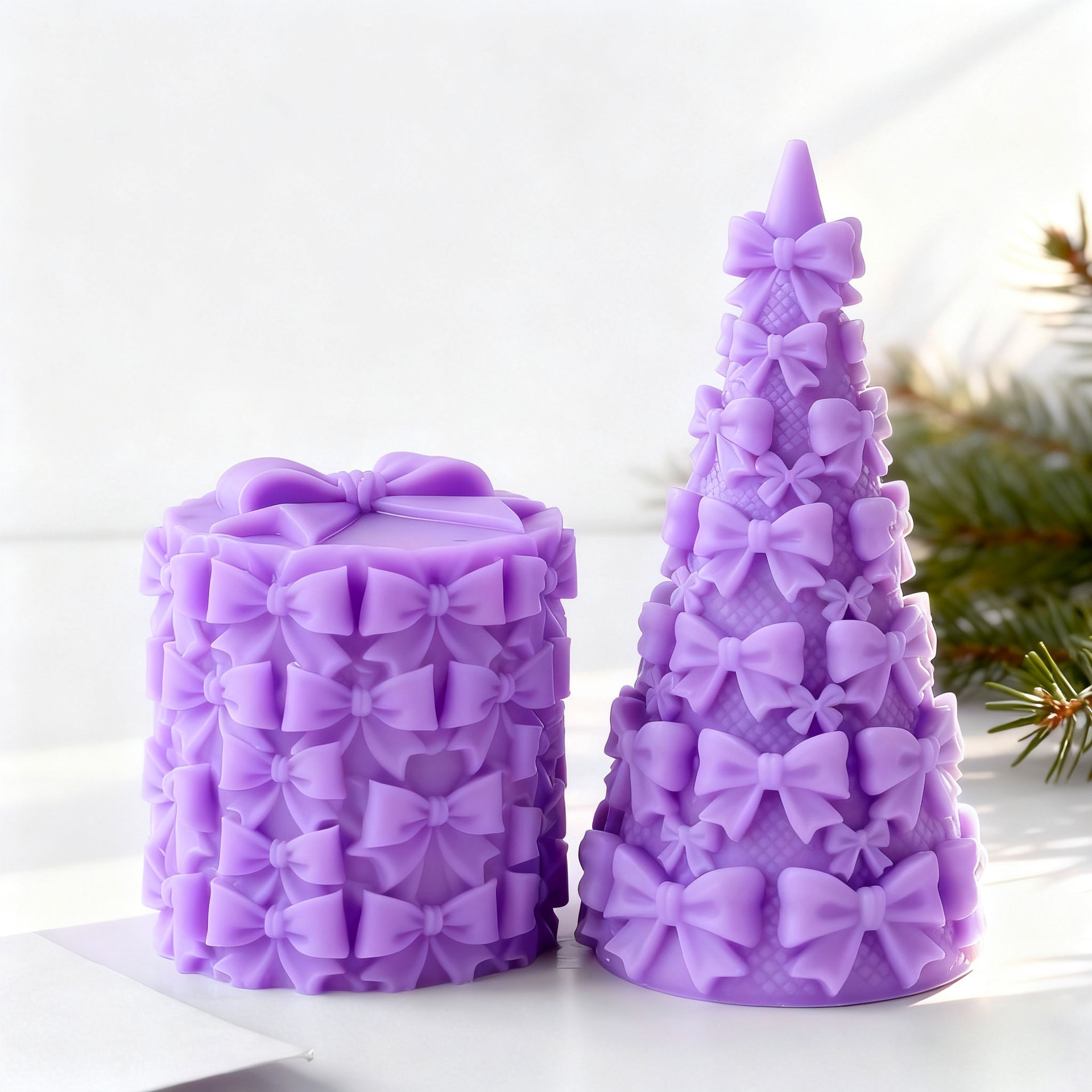 3D Bow Tie Christmas Tree Gift - Candle Making Party ulasan dan harga