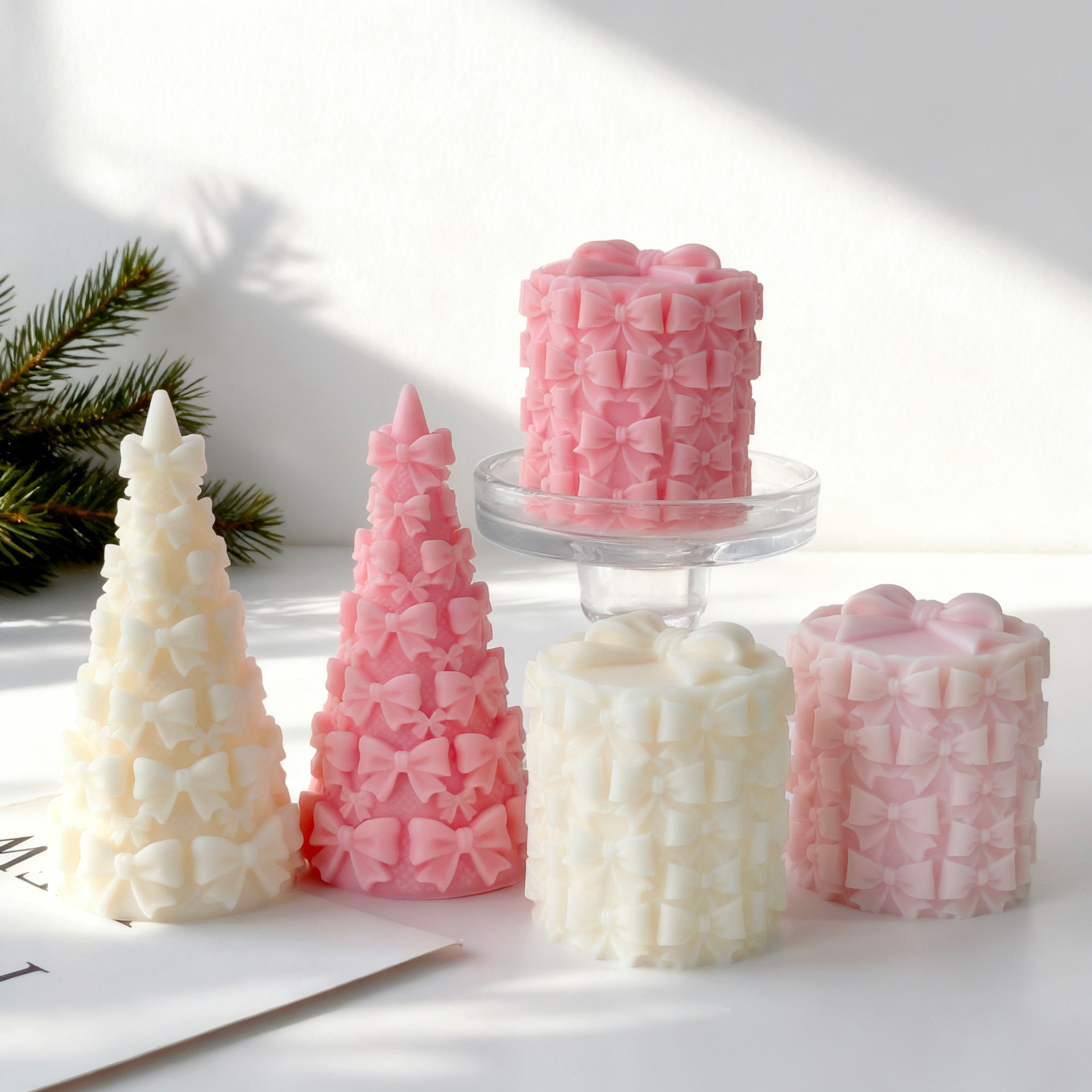 3D Bow Tie Christmas Tree Gift - Candle Making Party ulasan dan harga