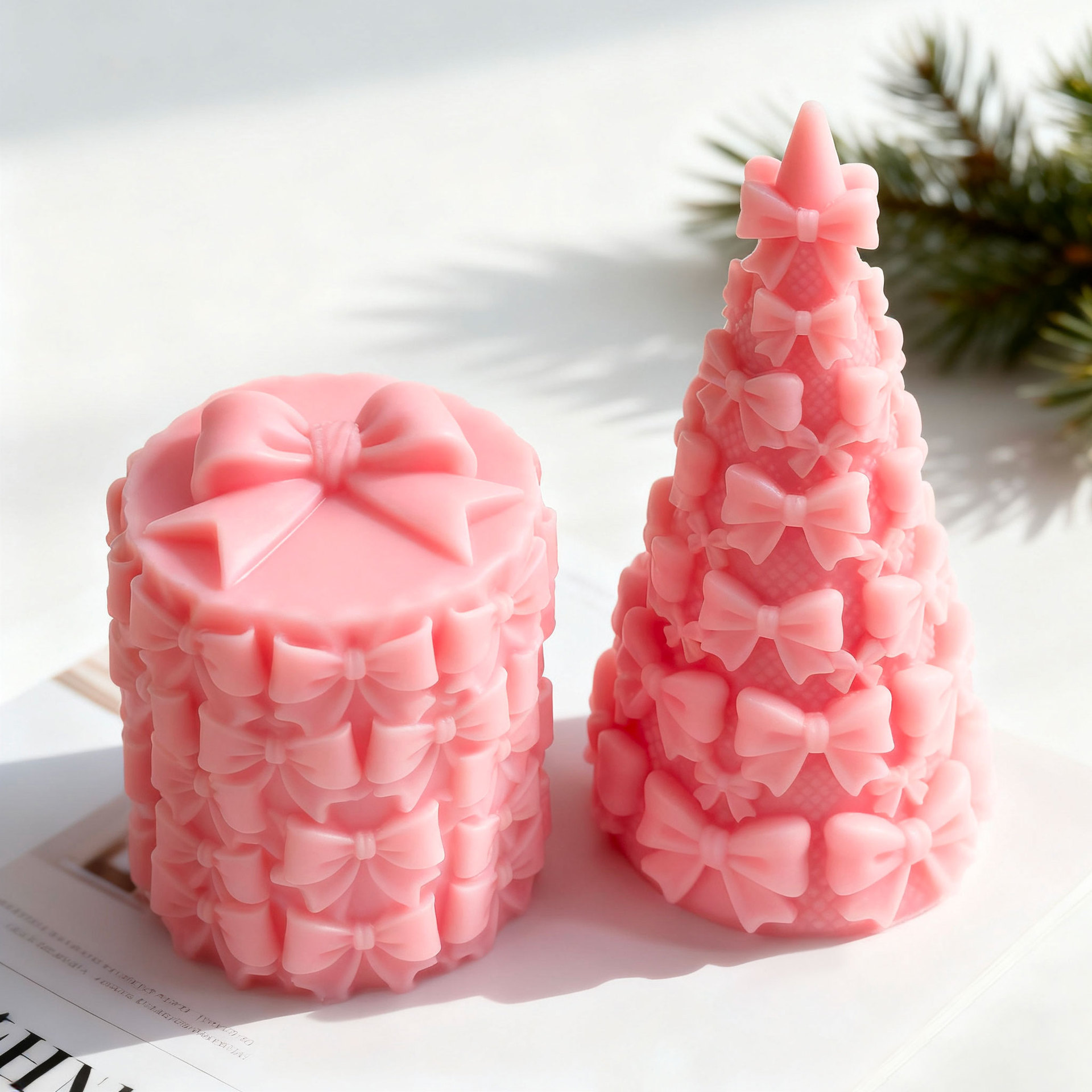 3D Bow Tie Christmas Tree Gift - Candle Making Party ulasan dan harga