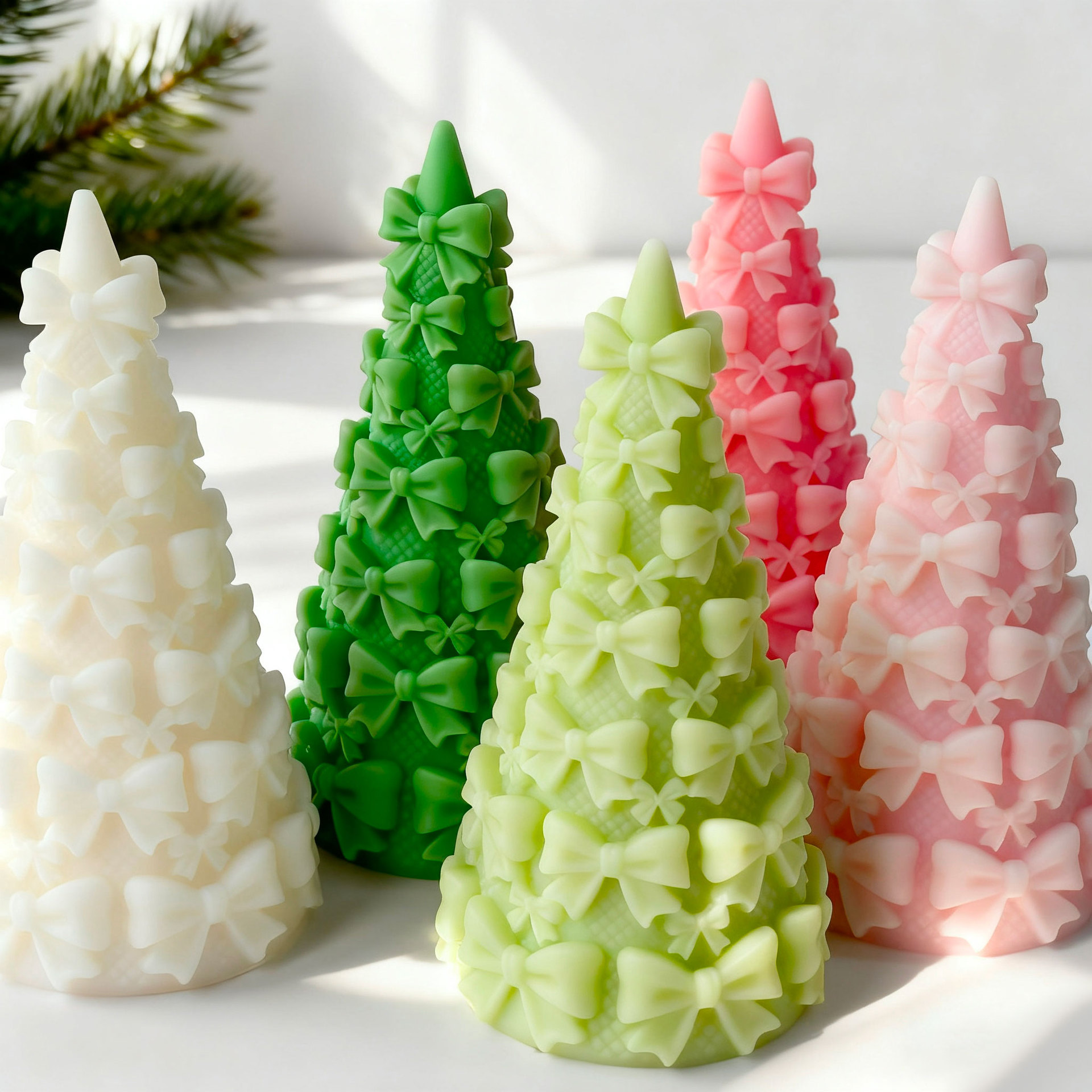 3D Bow Tie Christmas Tree Gift - Candle Making Party ulasan dan harga