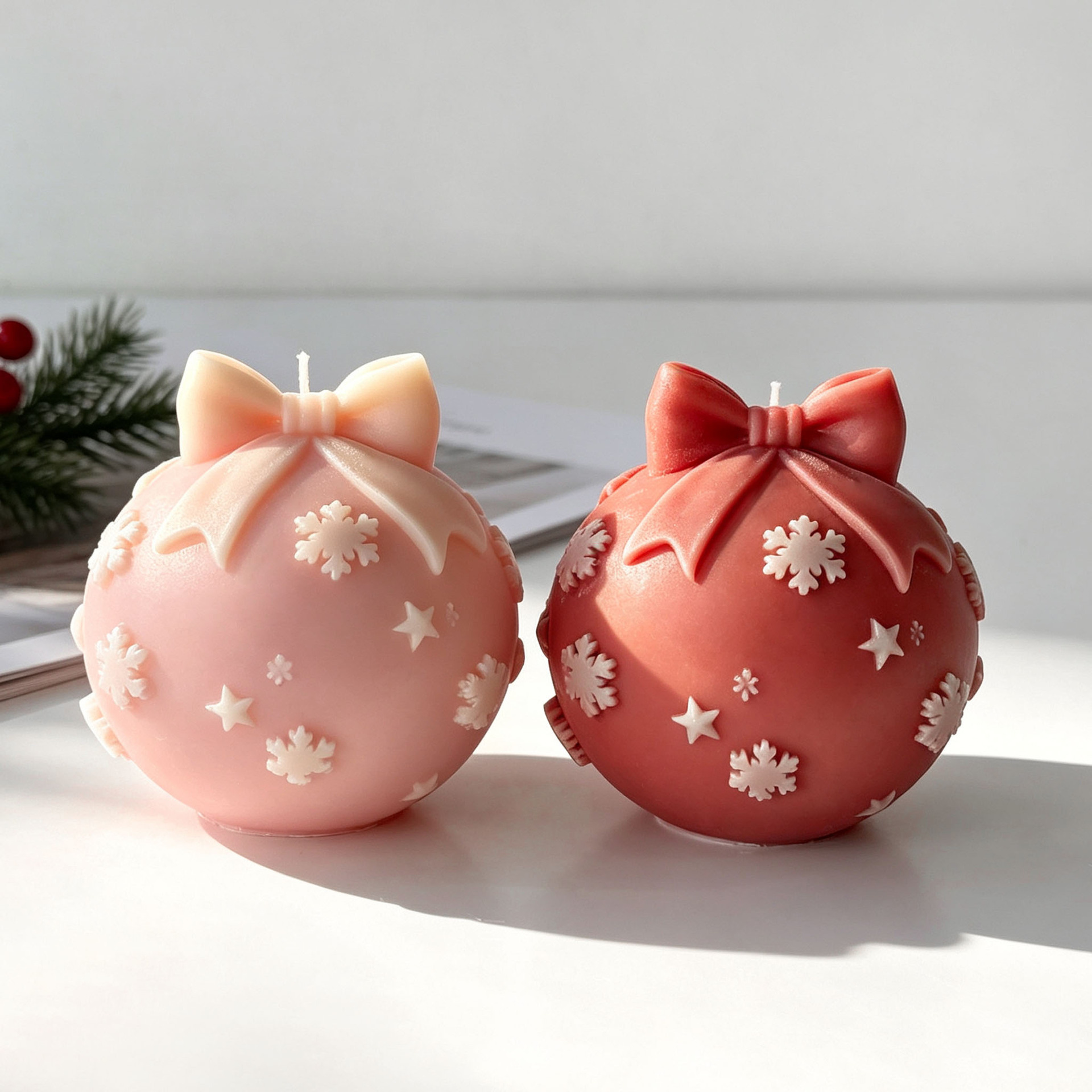 DIY Bow Tie Christmas Ball Sil - Candle Making Party ulasan dan harga