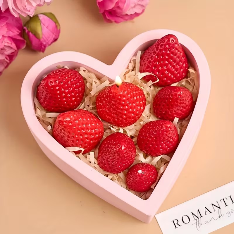 Strawberry Silicone Candle Mol - Candle Making Classes ulasan dan harga