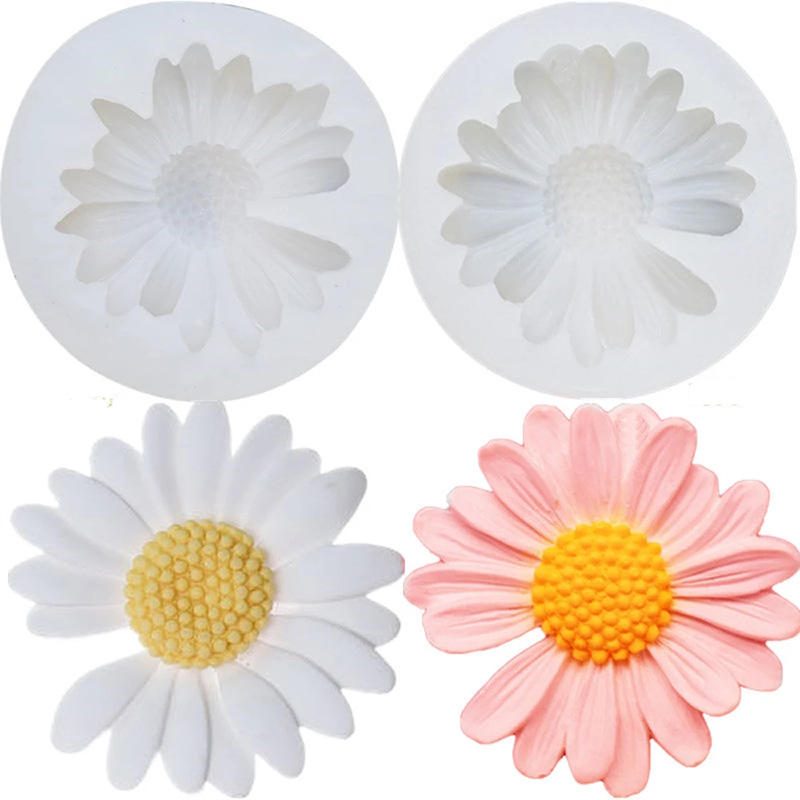 3D Daisy Flower Mold Sun Silic - Candle Making Ideas ulasan dan harga
