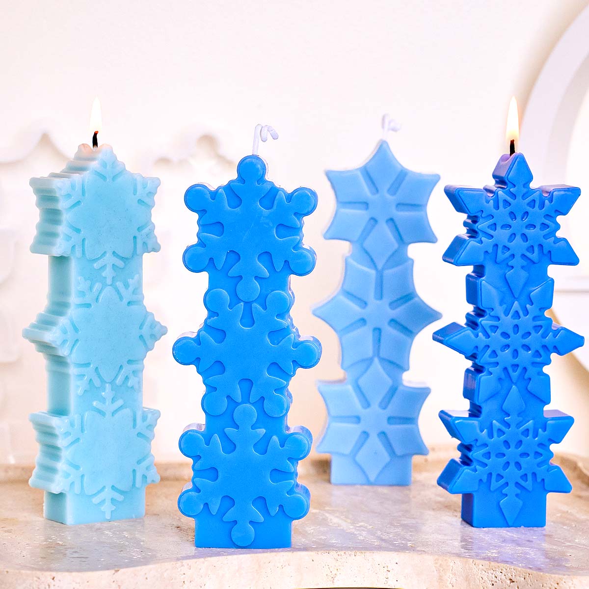 Christmas Snowflake Candle Mol - Candle Making Party ulasan dan harga