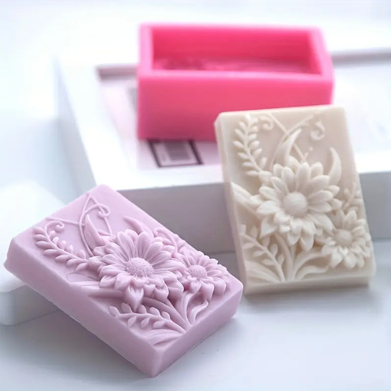 3D Flower Square Soap Silicone - Candle Making Classes ulasan dan harga