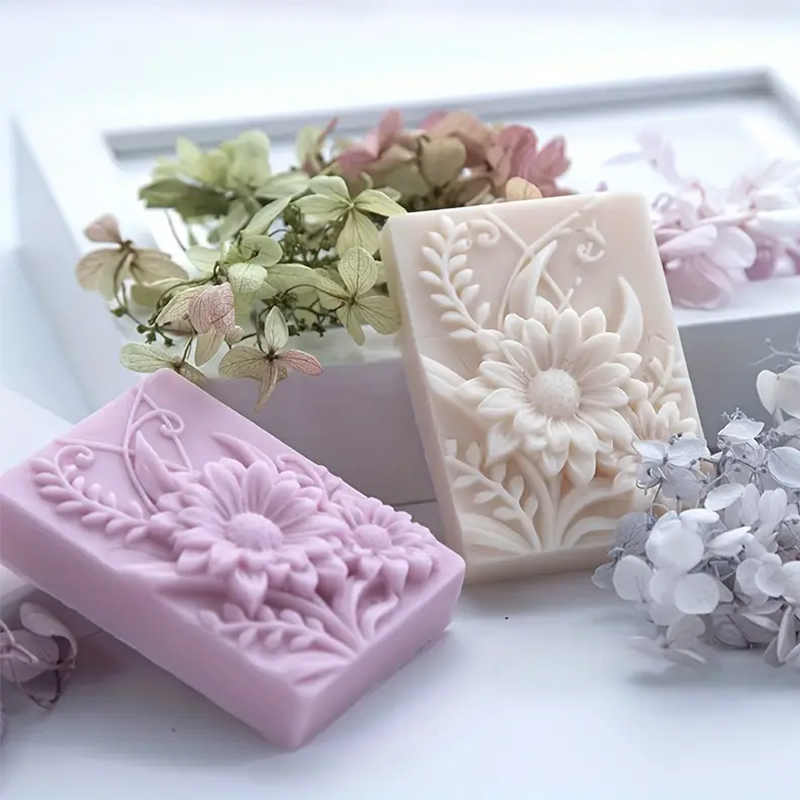 3D Flower Square Soap Silicone - Candle Making Classes ulasan dan harga