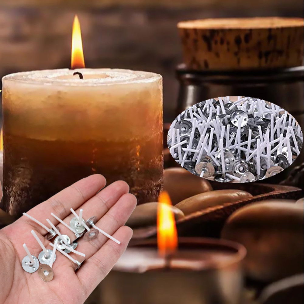 2.6/6cm 8-25 PCS Candle Wicks  - Cotton Wick Pre Tabbed ulasan dan harga