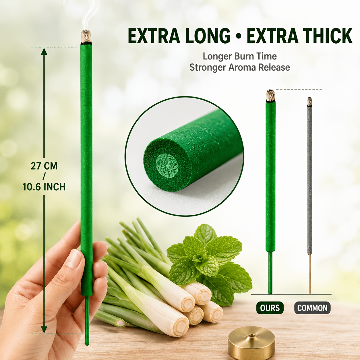 Extra Thick Citronella Incense - Uv Inhibitor Candle ulasan dan harga