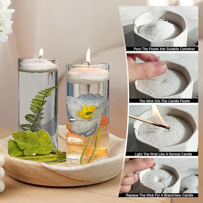 Colorful Pearled Candles Wax w - Candle Making Party ulasan dan harga