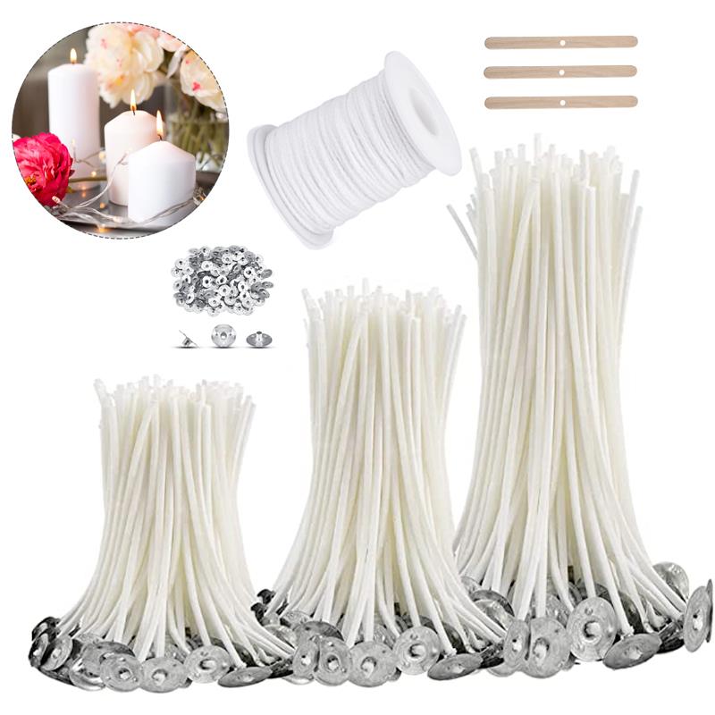 1-110pcs Smokeless Candle Wick - Cotton Wick Pre Tabbed ulasan dan harga